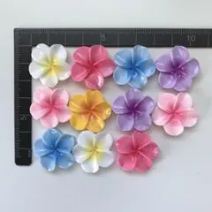 プリメリア　南国　花　素材　デコパーツ　工作　デコ　推し活　夏　カラフル　飾り