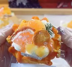 Dodomi ドドミ　スクイーズ　オレンジ　クロッフル 金箔　クッキー　可愛いのサムネイル