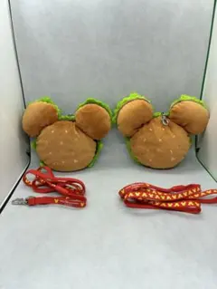 東京ディズニーリゾート限定　ハンバーガー型　パスケース　ペアセット