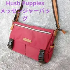 Hush Puppies ハッシュパピー メッセンジャーバッグ 多機能 赤のサムネイル
