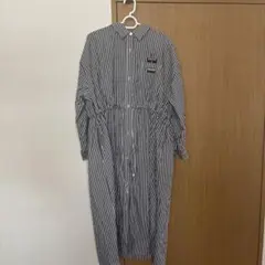 IKAKU ストライプ シャツワンピースのサムネイル