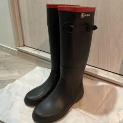 AIGLE ネイビーロングブーツ