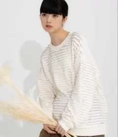 【niko and…】フリフリクルールーズプルオーバー