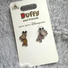 香港ディズニー　ダッフィー　シェリーメイ　ピアス