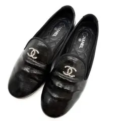 お値下げ中⭐︎シャネル　フラットシューズ　ブラック24.5cm ローファー 楽天市場】シャネル CHANEL ローファー 革靴 オペラシューズ