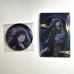 サカモトデイズ　黒着物　缶バッジ　クリアカード　　　大佛　2点セット