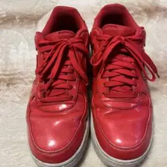 NIKEエアフォース1ピンク/レットエナメルスニーカー❗️［希少］❗️サイズ27cm