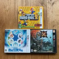（3DSソフト）New スーパーマリオブラザーズ 2 ＋ドラえもん、モンハン