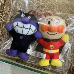 アンパンマン バイキンマン ぬいぐるみマスコットセット