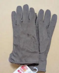 グレー スエード調 ロンググローブ