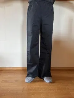 フランス製　PAUL&JOE黒 &ストライプ　リバーシブル ゴムウエストパンツ