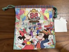 【完売品】東京ディズニーランド 36周年　巾着　ワールドバザール