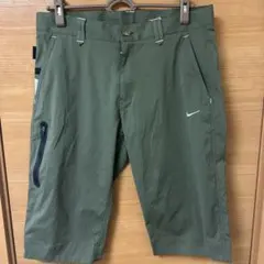 Nike golfストライプ柄 ゴルフパンツ オリーブグリーン