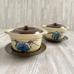 受け皿付 蓋碗 4客セット 直火 オーブン電子レンジ OK 寿陶苑