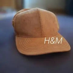 【H&M】 キャップ 　ブラウン　スウェード　帽子