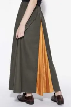 【最終お値下げ•極美品】ROSE BUD 2wayロングスカート カーキ