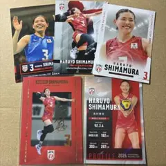 秋本美空 バレーボール女子日本代表 トレーディングカード 5枚セット