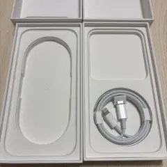 iPhone13(ブルー)と17(ラベンダー)箱空 充電ケーブル付き