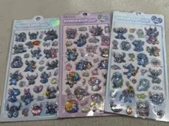 スティッチ　ボンボンドロップ風　3d シール