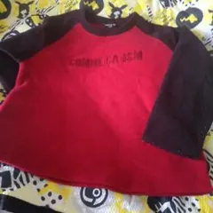 COMME CA ISM 赤黒 トレーナー