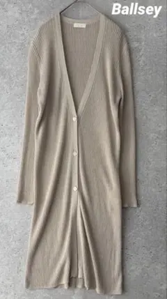 Ballsey トゥモローランド　ロングカーディガン　ベージュ　春夏秋　手洗い可のサムネイル