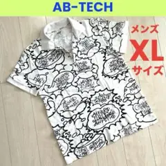 【AB-TECH】メンズポロシャツXL(LL)Ｂ系 総柄　綿100% 匿名配送
