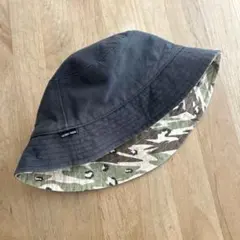 【2WAY】グローバルワーク キッズ リバーシブル バケットハット 迷彩　帽子