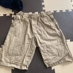 ユニクロ　ハーフパンツ　160 ベージュ