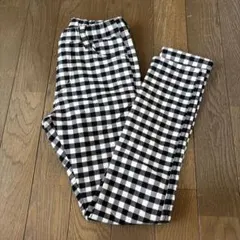 ブランシェス　チェック柄　パンツ　スキニー　裏起毛　140