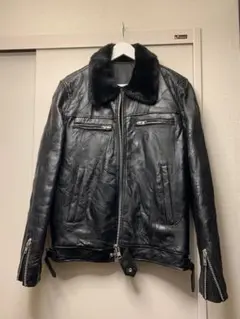 TORNADO MART 2 way leather Fur jacket v系 - メルカリ