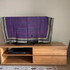 都内23区送料無料❗️無印良品　オーク材AVラック薄型　テレビ台　ローボード✨ 無印良品 MUJI テレビボード オーク材 AVラック 薄型 AVボード