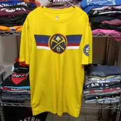 3.NBAバスケ中国製スポーツロゴtシャツМ黄色ユニフォームUSA直輸入メンズのサムネイル