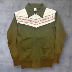レア ドライボーンズ vintage スエット ジップアップ ギャバジャン