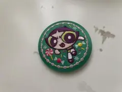 パワーパフガールズ 刺繍缶バッジ バターカップ