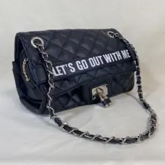 BACKS バックス ショルダーバッグ ハンドバッグ 黒 チェーンショルダーのサムネイル