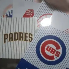 CUBS PADRES 応援グッズ ストライプデザイン6枚セット新品未使用