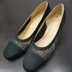 新品未使用　銀座YOSHINOYA　メッシュパンプス　ハイヒール　22.5cm