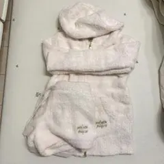 ジェラートピケ　もこもこルームウェア　上下セット