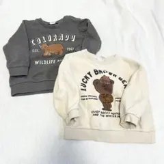 ZARA H&M 子供服　ベビー　裏起毛　トレーナー　クマ　80cm まとめ売り