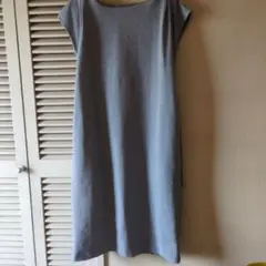 ワールド グレー ノースリーブ ワンピース
