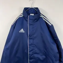 00s Y2K adidas アディダス 中綿 ナイロンジャケット 青