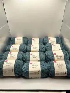 DAISO メランジトリコ MT4 ピーコックグリーン 12玉＋24.6g 毛糸