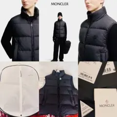 MONCLER ブラックダウンベスト新品未使用　人気商品マットブラック