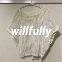 willfully レースアップニット