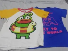 120cm カラフルTシャツ2枚セット