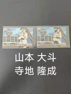 千葉ロッテ マリーンズ 夏祭 ステッカー 山本 大斗 寺地 隆成 2種類セット