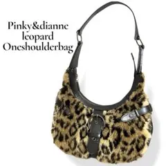 【美品】00s y2k レオパードファー ワンショルダーバック ヒョウ柄