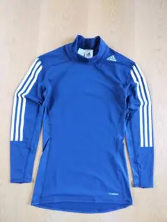 未使用 アディダス テックフィット クライマウォーム ハイネック 紺 L