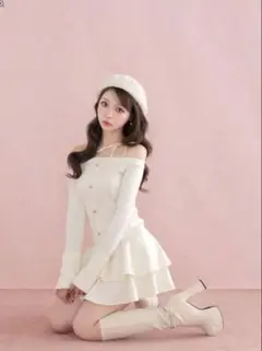 Mmeeme big ribbon shirring minionepiece - メルカリ