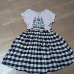 ANNA SUI mini 半袖ワンピース 120cm チェック柄